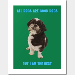 Shit Tzu - All dogs are good dogs but I am the best Posters and Art